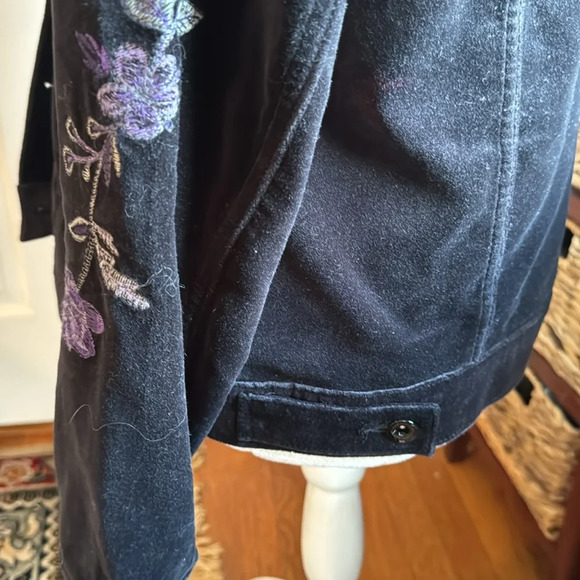 💜 Stunning Style and Co. black Jacket with beautiful embroidery Size M 💜 - Picture 8 of 12
